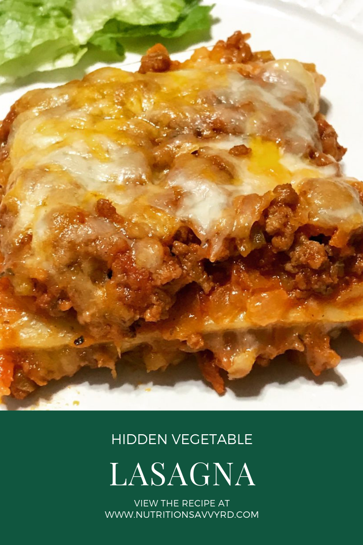 hidden vegetable lasagna