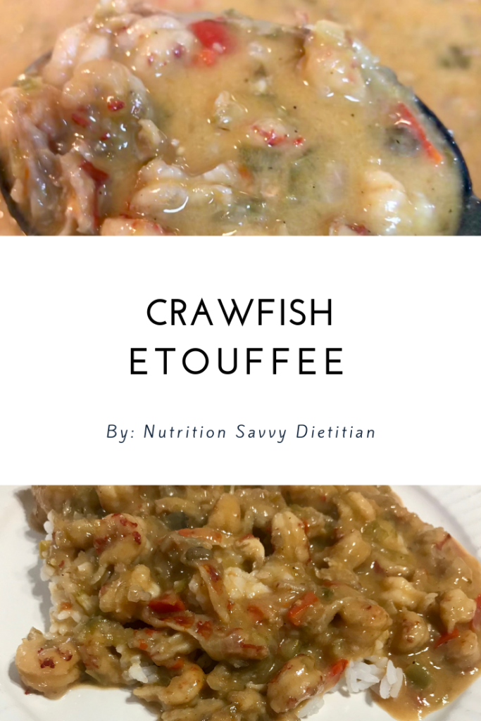 Crawfish Etouffee Nutrition Savvy Dietitian